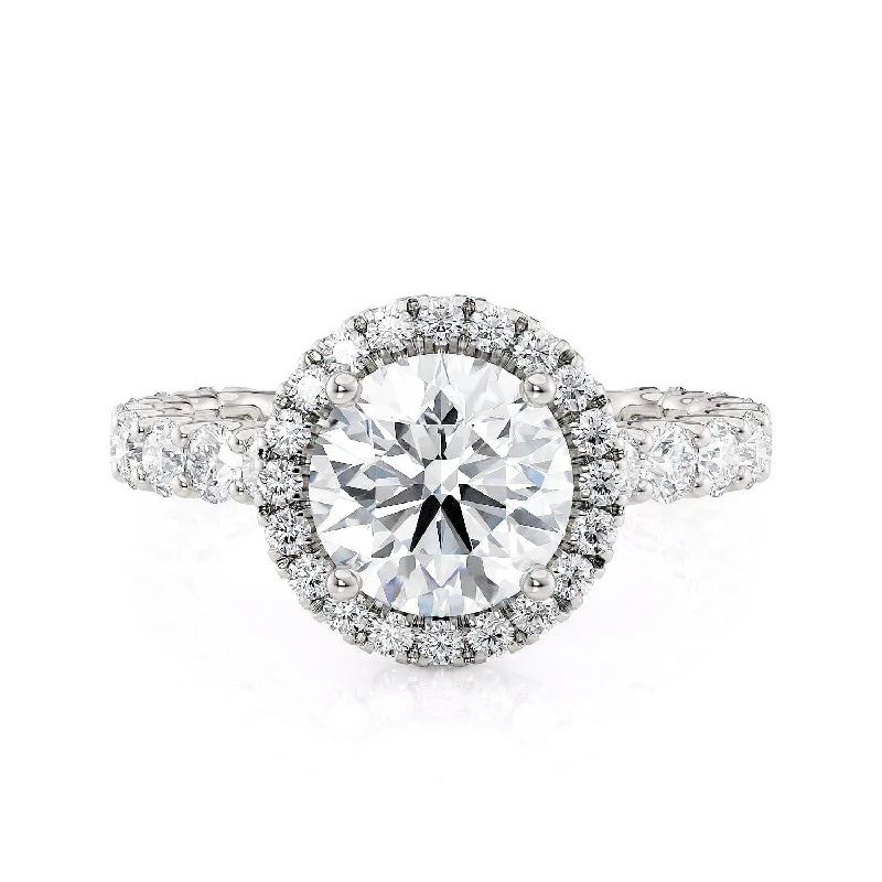 classic platinum engagement rings-Europa R801-2