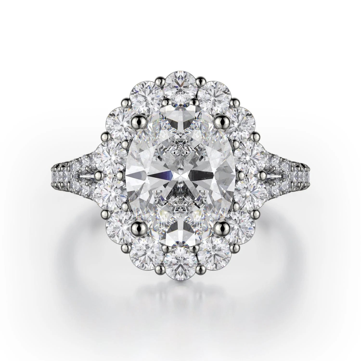 vintage engagement rings with diamonds-Defined R779-2.5