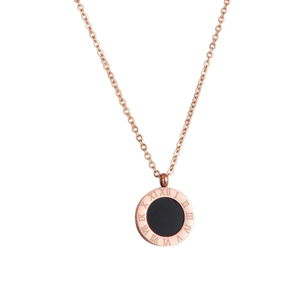 Rose Gold Necklace (Black and White Double-Sided)