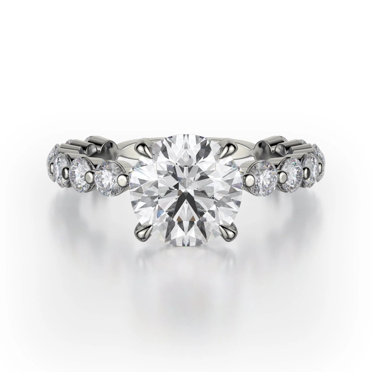 trendy wedding engagement rings-Crown R782-1.5