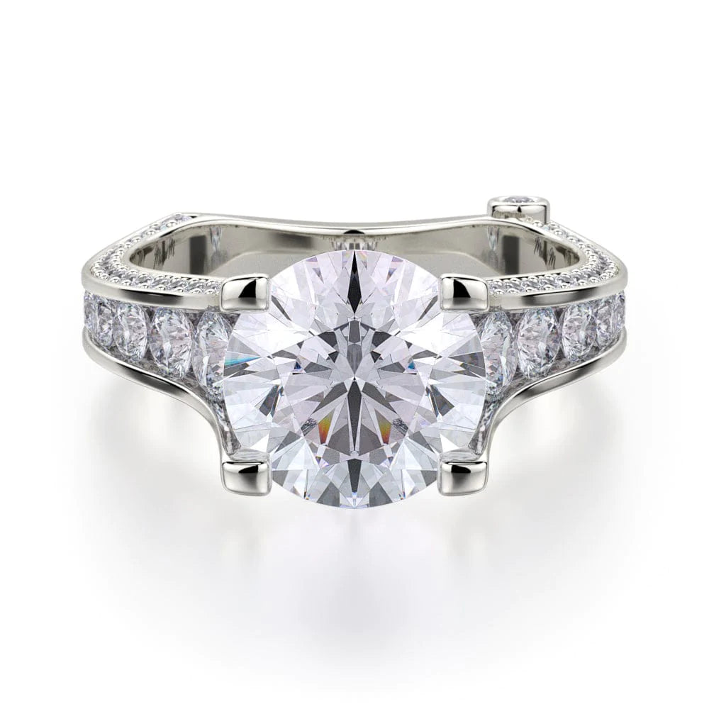 vintage inspired engagement rings-Strada R675-2