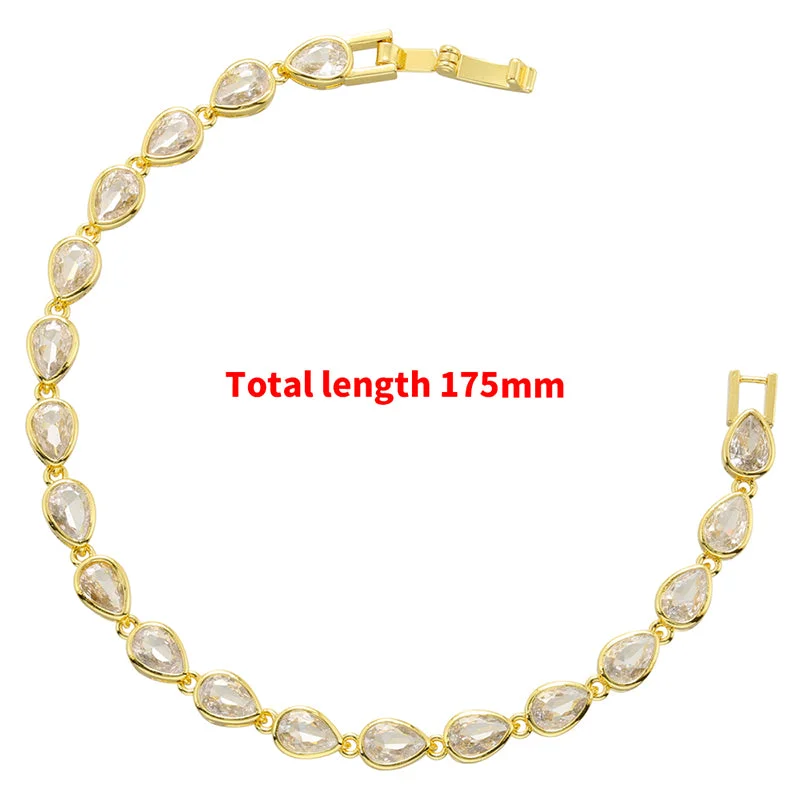 Gold White Diamond Bracelet