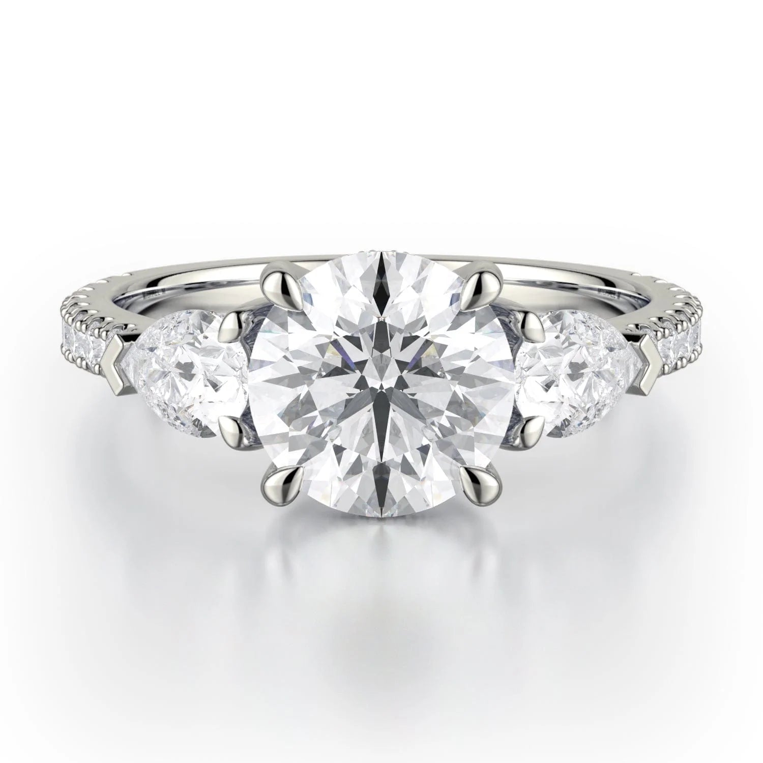 luxurious engagement rings for brides-Trinity R758-2