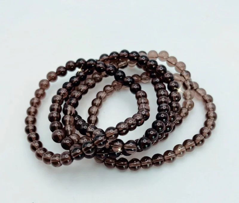 women’s contemporary bracelet-SMOKY QUARTZ BRACELET- serenity, lifts depression, grounding