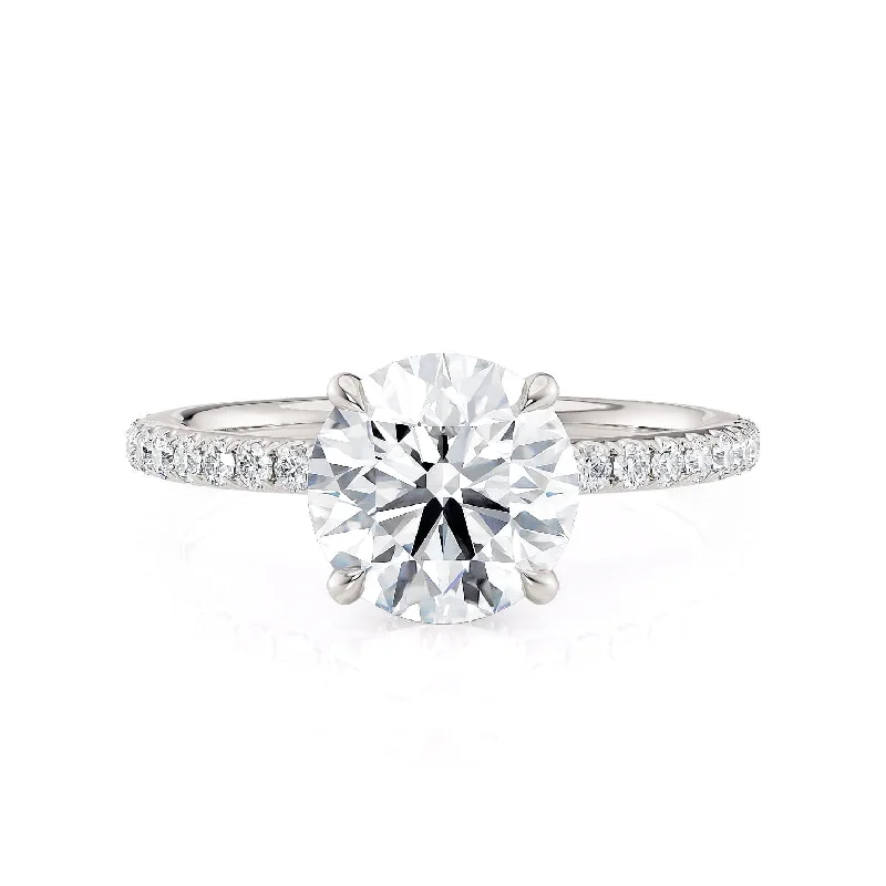 elegant gemstone engagement rings for brides-Crown R804-2