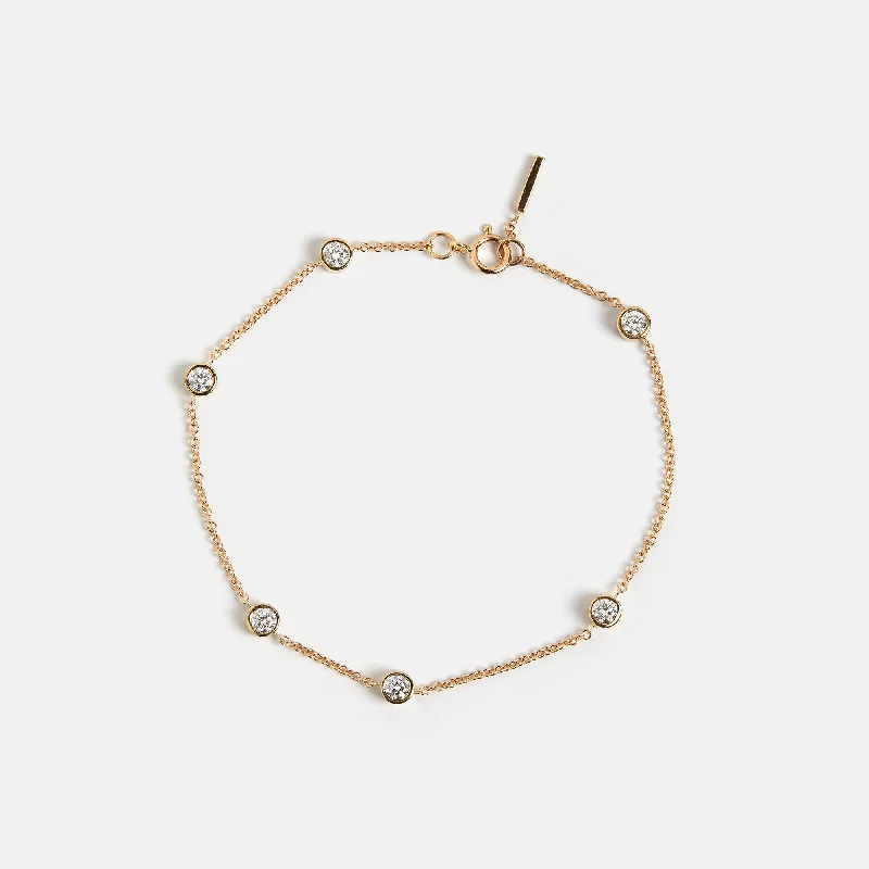 women’s etched gold bangle-Andra Bracelet