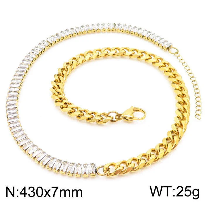 Gold Necklace = Kn231069-Z