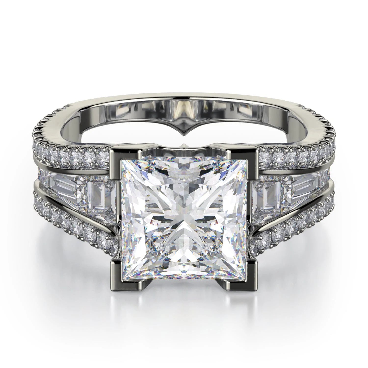 affordable diamond engagement rings-Monaco R602-3