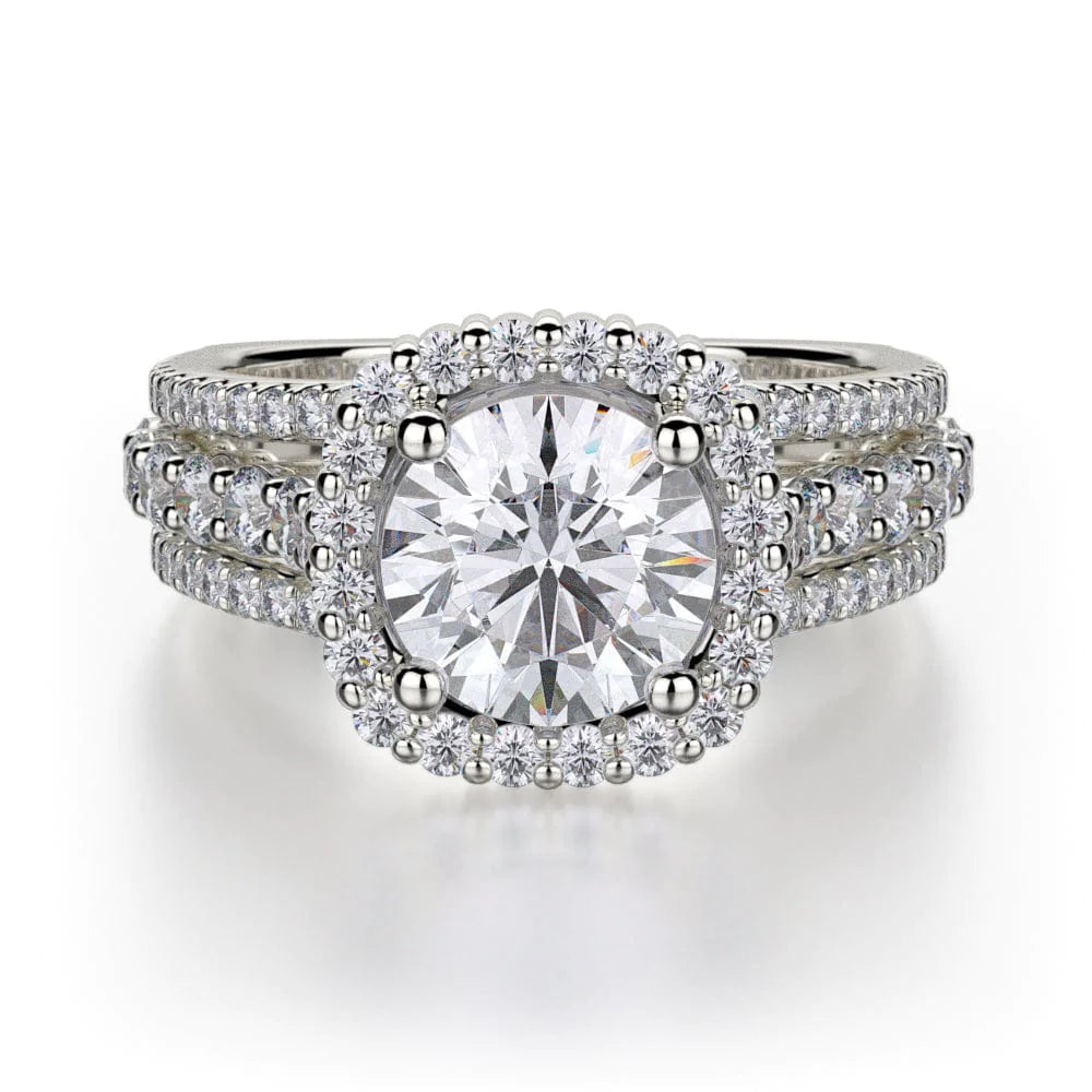 engagement rings with side diamonds-Strada R681-1.5