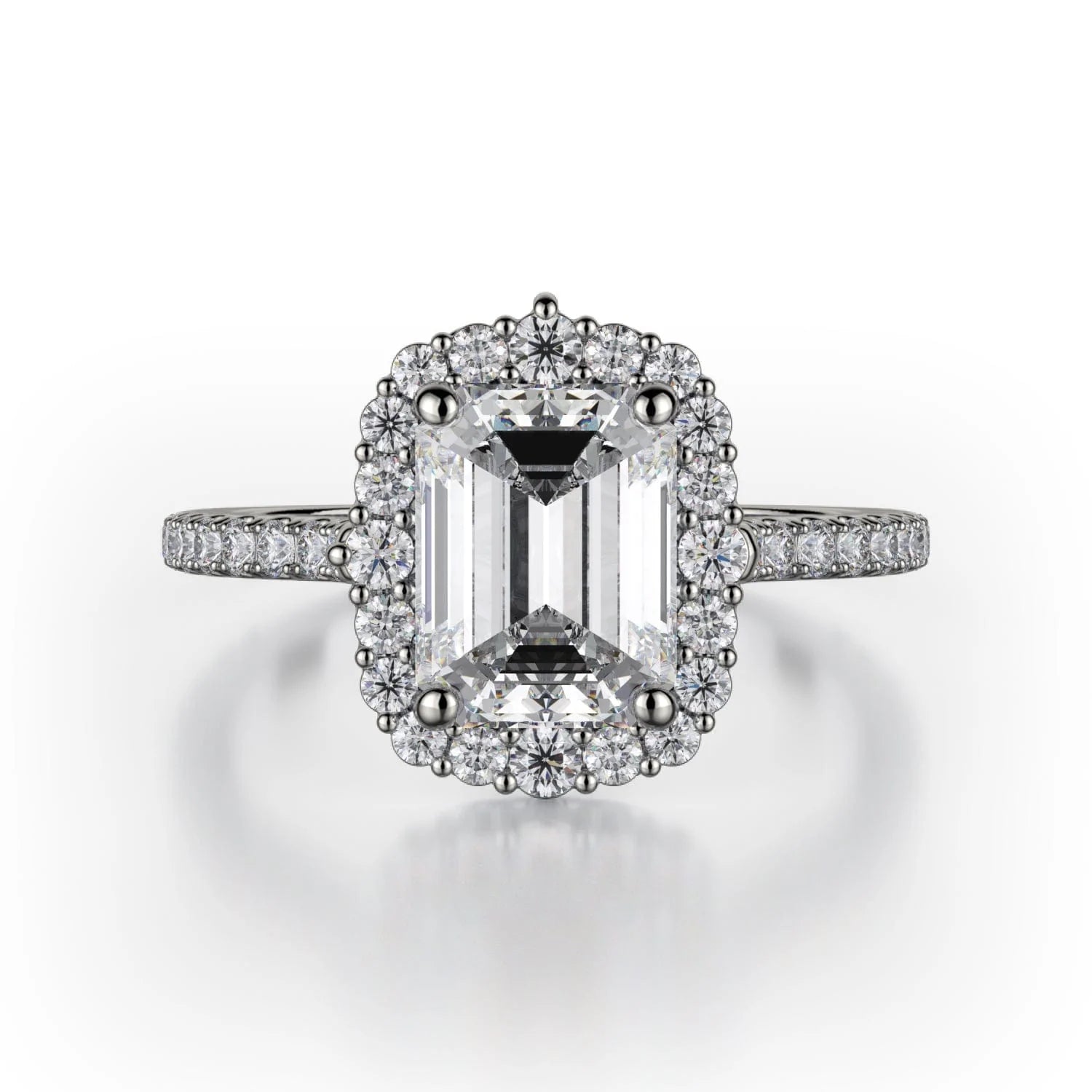 custom-designed radiant diamond engagement rings-Defined R739-2EM