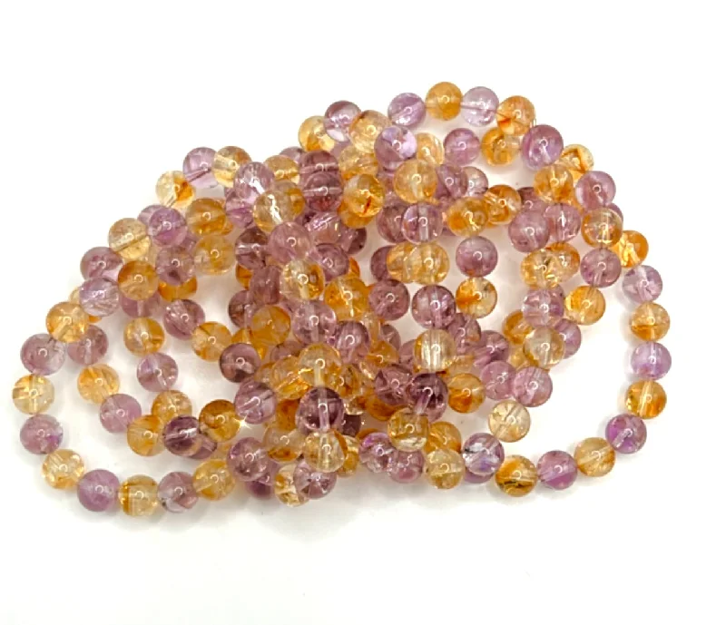 women’s lucky charm bracelet-AMETRINE BRACELET- clearing stress & tension, Alleviates depression, spiritual growth