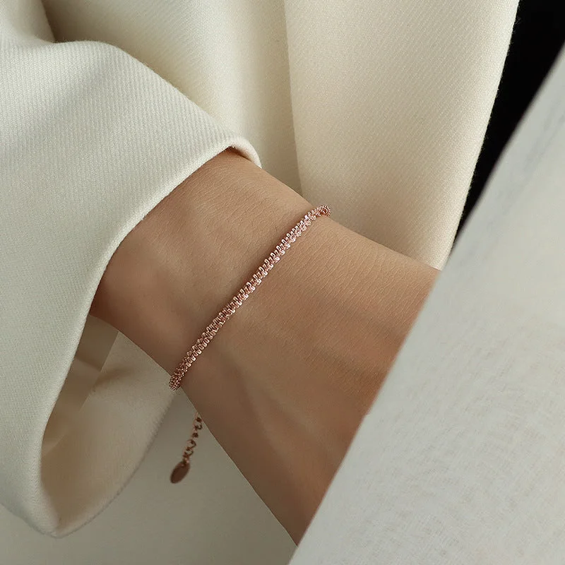 E110-Rose Gold Bracelet 14 5cm