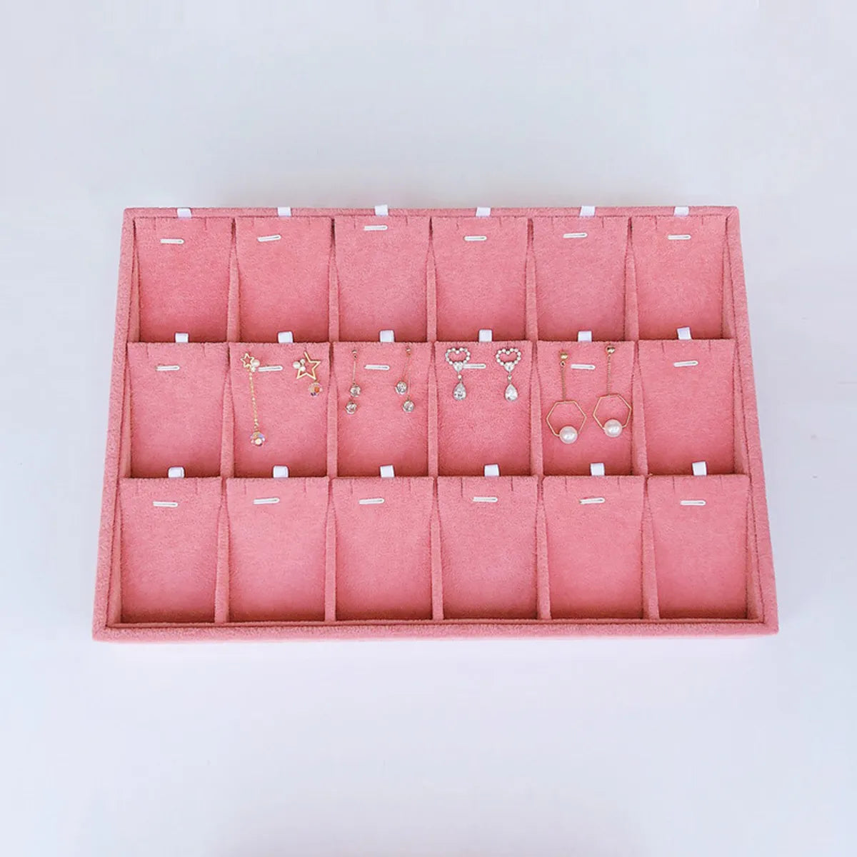 Large Pink Ice Flower 18-grid Card Tray