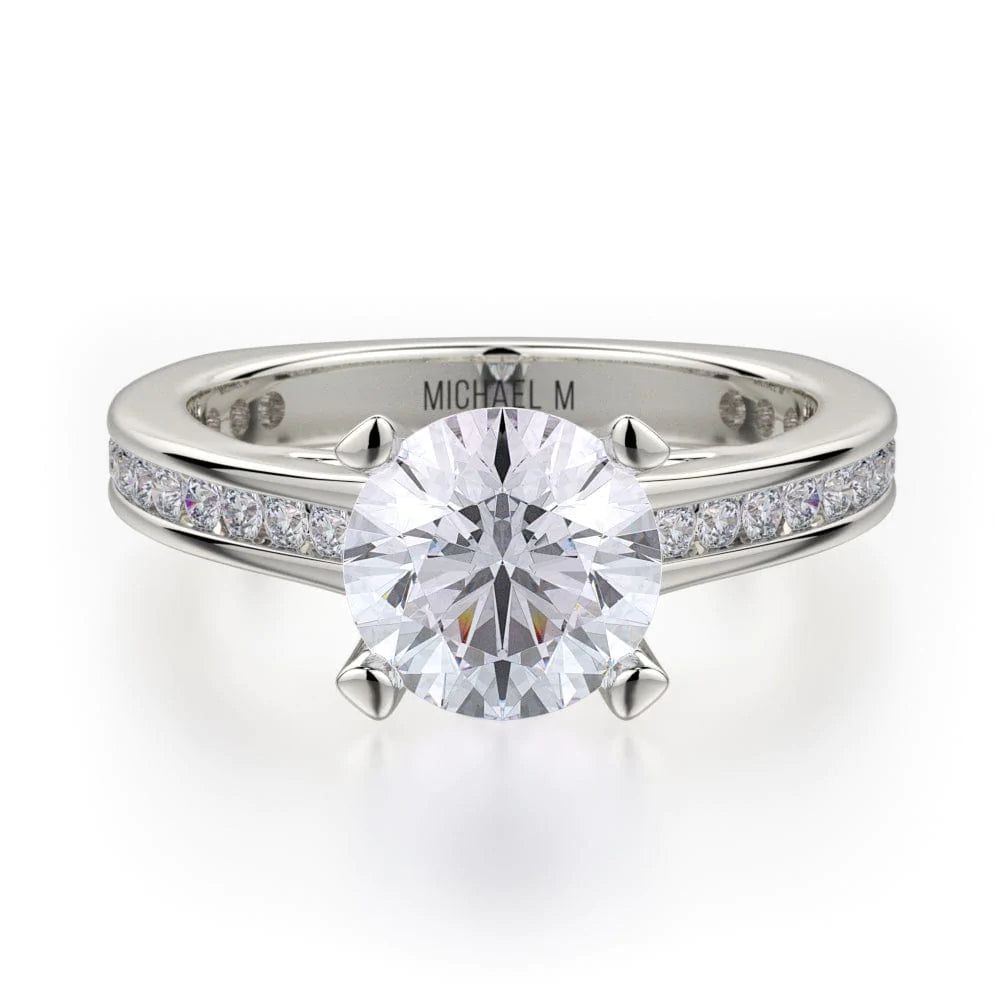 engagement rings with twisted bands-Strada R672-1.5