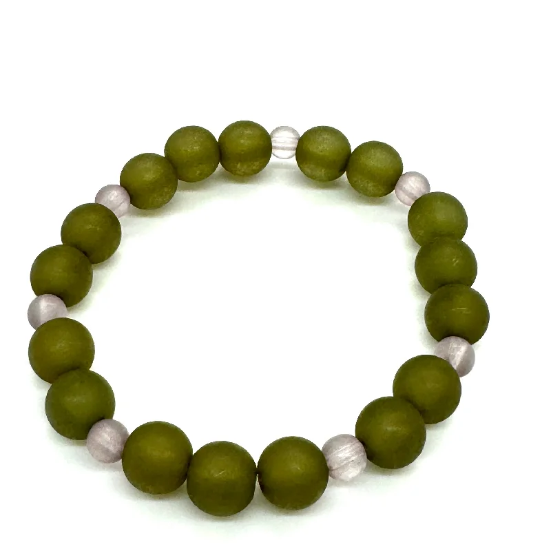 Olive & Muted Lilac - 10mm