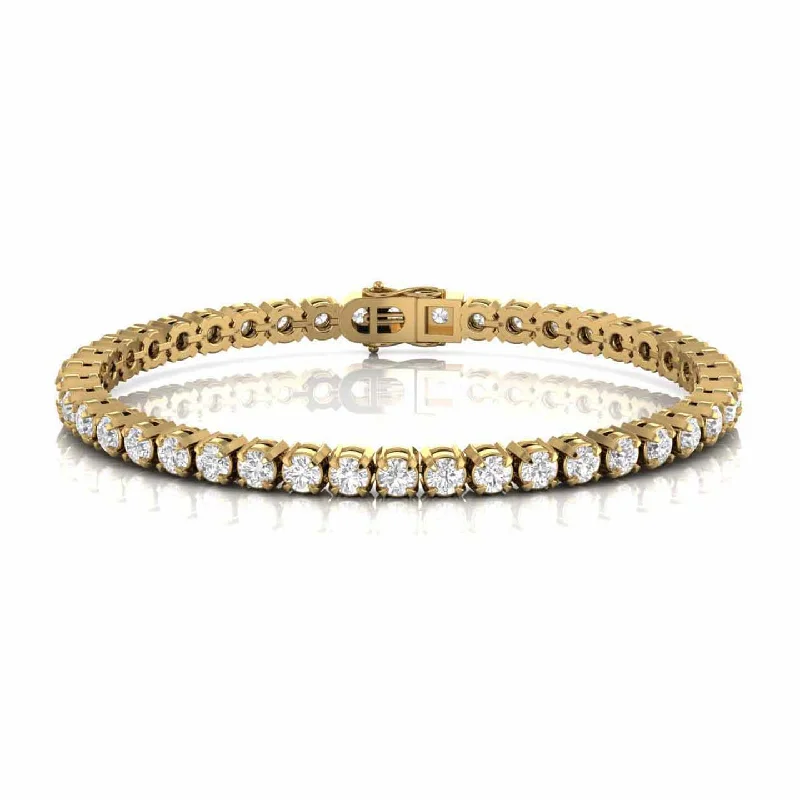 women’s gold bangle-Elegant 6.68CT Lab Diamond Bracelet