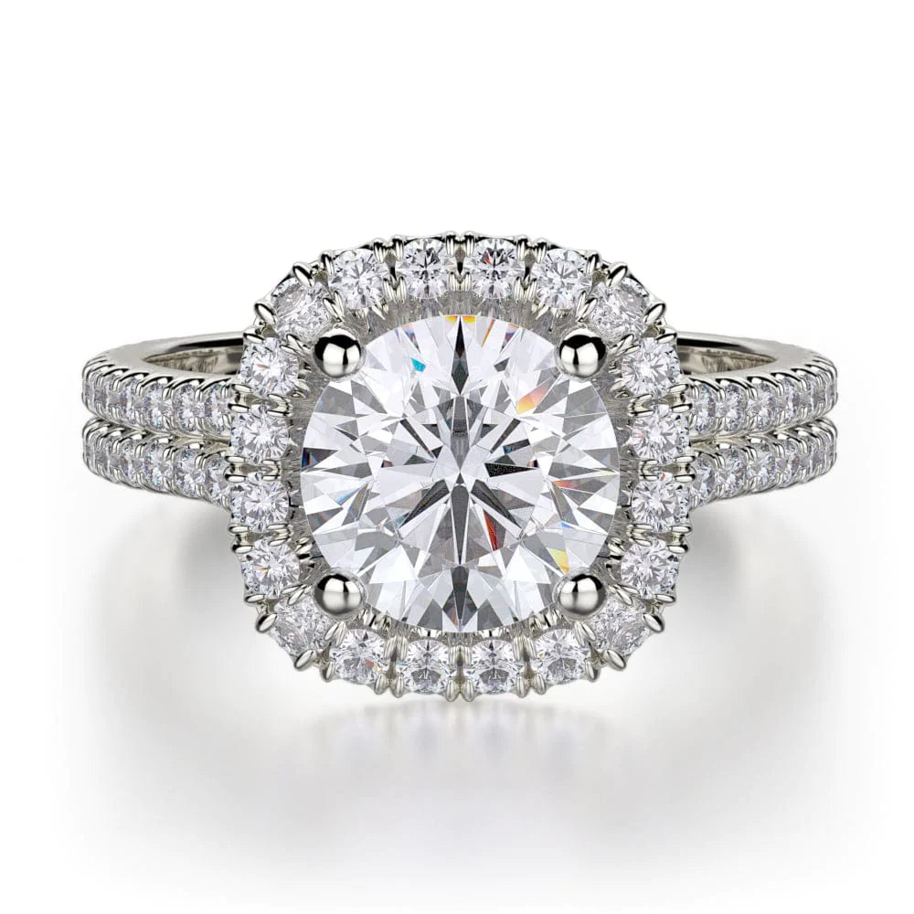 trendy diamond engagement rings for brides-Europa R688-1